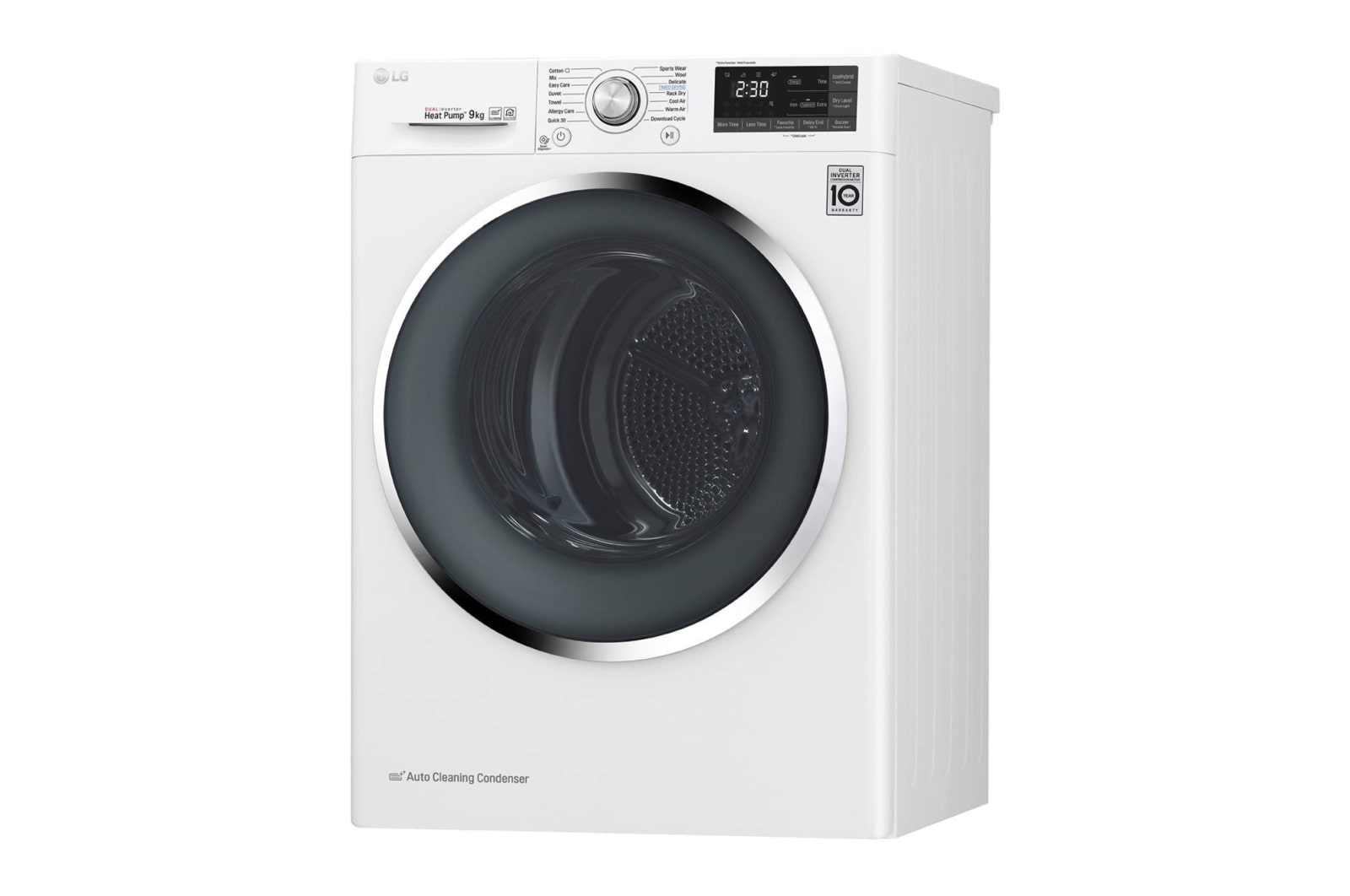 LG 9-kg DUAL Inverter Heat Pump™ -tørretumbler med ™ Eco Hybrid™ og Varmepumpe Teknologi, RC9DN9029