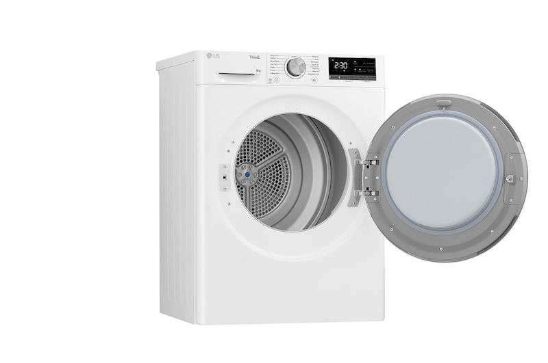 LG 8-kg DUAL Inverter Heat Pump™ -tørretumbler med ™ Eco Hybrid™ og Varmepumpe Teknologi, RH80V5AV0N