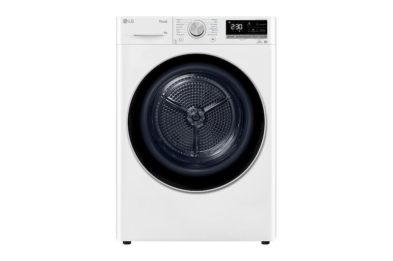 LG 8-kg DUAL Inverter Heat Pump™ -tørretumbler med Eco Hybrid™ og Varmepumpe Teknologi, RH80V9AV7N