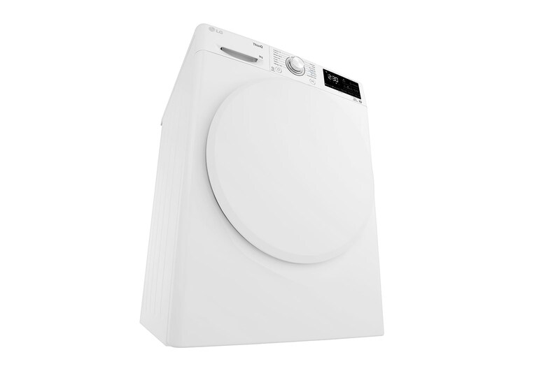 LG 9-kg DUAL Inverter Heat Pump™ -tørretumbler med™ Eco Hybrid™ og Varmepumpe Teknologi, RV3DN9037