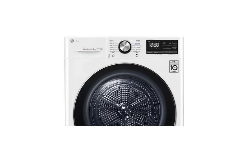 LG 9-kg DUAL Inverter Heat Pump™ -tørretumbler med ™ Eco Hybrid™ og Varmepumpe Teknologi, RV9DN9029