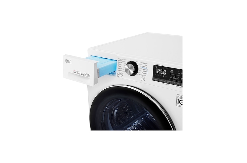 LG 9-kg DUAL Inverter Heat Pump™ -tørretumbler med ™ Eco Hybrid™ og Varmepumpe Teknologi, RV9DN9029