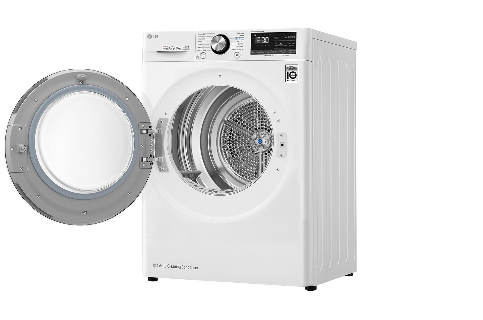 LG 9-kg DUAL Inverter Heat Pump™ -tørretumbler med ™ Eco Hybrid™ og Varmepumpe Teknologi, RV9DN9029