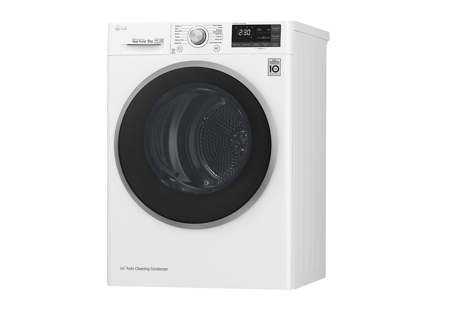 LG 8-kg DUAL Inverter Heat Pump™ -tørretumbler med ™ Eco Hybrid™ og Varmepumpe Teknologi, S0RC308N1W9