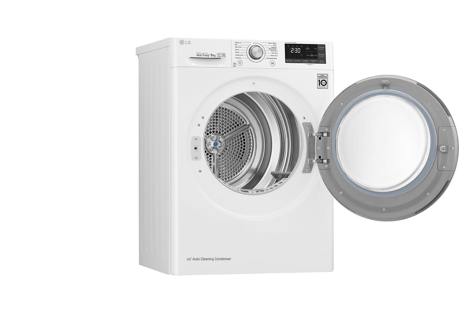 LG 8-kg DUAL Inverter Heat Pump™ -tørretumbler med ™ Eco Hybrid™ og Varmepumpe Teknologi, S0RC308N1W9