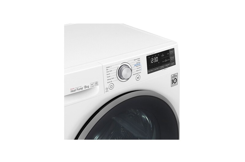 LG 8-kg DUAL Inverter Heat Pump™ -tørretumbler med ™ Eco Hybrid™ og Varmepumpe Teknologi, S0RC308N1W9