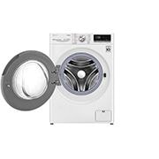 LG 9 kg / 6 kg Kombineret vaskemaskine/tørretumbler(Hvid) - Steam, Energiklasse E, TurboWash™, AI DD™, Smart Diagnosis™ med Wi-Fi, W4DV709H1W