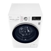 LG 9 kg / 6 kg Kombineret vaskemaskine/tørretumbler(Hvid) - Steam, Energiklasse E, TurboWash™, AI DD™, Smart Diagnosis™ med Wi-Fi, W4DV709H1W