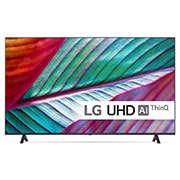 Visning forfra af LG 65&#39;&#39; UHD UR76 - 4K TV (2023) 65UR76006LL