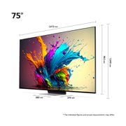 LG 75" QNED 91 - QNED Mini LED 4K Smart TV (2024), 75QNED91T6A