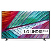 Visning forfra af LG 75&#39;&#39; UHD UR78 - 4K TV (2023) 75UR78006LK