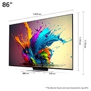 LG 86" QNED 91 - QNED Mini LED 4K Smart TV (2024), 86QNED91T6A