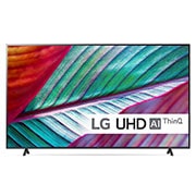Visning forfra af LG 86&#39;&#39; UHD UR76 - 4K TV (2023) 86UR76006LC