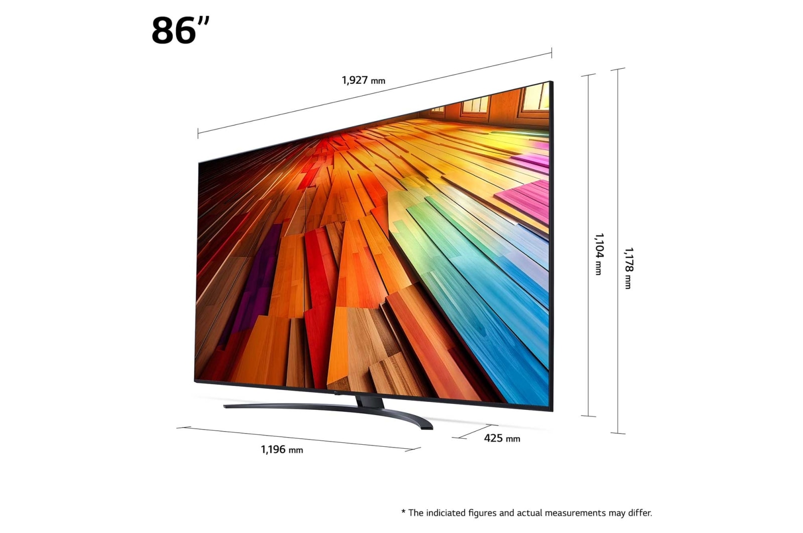 LG 86 tommer LG UHD AI UT81 4K Smart TV 2024, 86UT81006LA