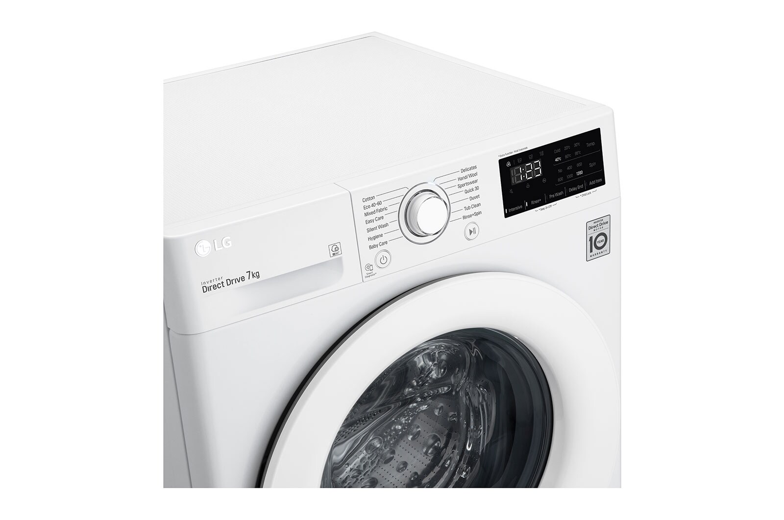 LG 7 kg Vaskemaskine(Hvid) - Energiklasse E, AI DD™, Smart Diagnosis™, F2WP207N0WS