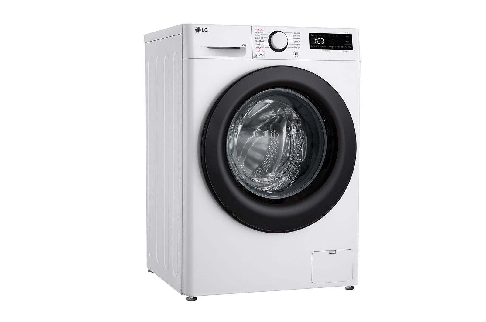 LG Slim 9 kg Vaskemaskin(Hvid) - Steam, Energiklasse A, AI DD™,  Smart Diagnosis™, 47,5cm dybde, F2Y5FYP6W