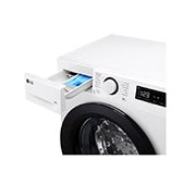 LG Slim 9 kg Vaskemaskin(Hvid) - Steam, Energiklasse A, AI DD™,  Smart Diagnosis™, 47,5cm dybde, F2Y5FYP6W