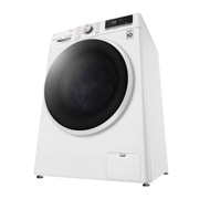 LG 8 kg / 6 kg Kombineret vaskemaskine/tørretumbler(Hvid) - Steam, Energiklasse E, AI DD™, Smart Diagnosis™ med Wi-Fi, F4DV508S0WE