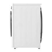 LG 8 kg / 6 kg Kombineret vaskemaskine/tørretumbler(Hvid) - Steam, Energiklasse E, AI DD™, Smart Diagnosis™ med Wi-Fi, F4DV508S0WE