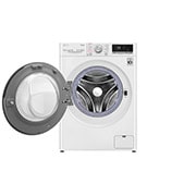 LG 8 kg / 6 kg Kombineret vaskemaskine/tørretumbler(Hvid) - Steam, Energiklasse E, AI DD™, Smart Diagnosis™ med Wi-Fi, F4DV508S0WE