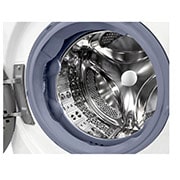 LG 8 kg / 6 kg Kombineret vaskemaskine/tørretumbler(Hvid) - Steam, Energiklasse E, AI DD™, Smart Diagnosis™ med Wi-Fi, F4DV508S0WE