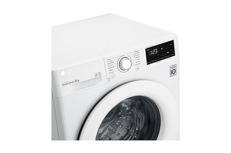 LG 8 kg Vaskemaskine(Hvid) - Energiklasse C, AI DD™, Smart Diagnosis™, F4WP308N0W