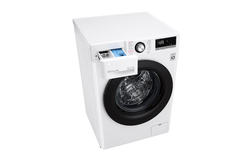 LG 9 kg Vaskemaskine(Hvid) - Energiklasse B, AI DD™, Smart Diagnosis™, F4WV409S3WE