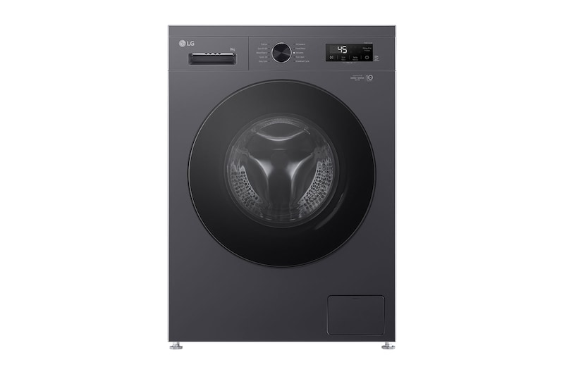 Visning forfra af 8 kg Vaskemaskin(Essence Black) - Steam, Energiklasse A, 6 Motion DD, Smart Diagnosis™ med Wi-Fi F4X1008NMB