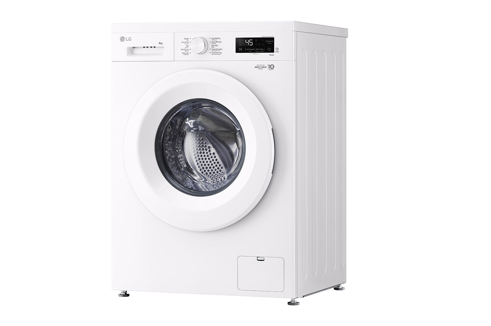 LG 8 kg Vaskemaskin(Hvid) - Steam, Energiklasse A, 6 Motion DD, Smart Diagnosis™ med Wi-Fi, F4X1008NWH