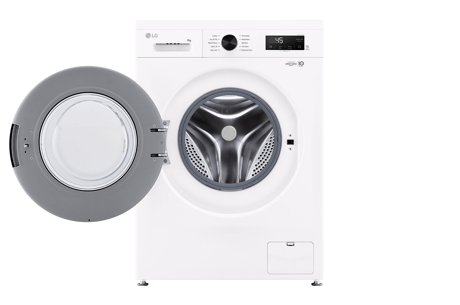 LG 9 kg Vaskemaskin(Hvid)- Steam, Energiklasse A, 6 Motion DD, Smart Diagnosis™ med Wi-Fi, F4X1009NWK