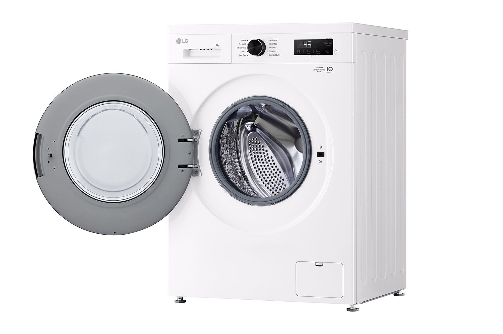 LG 9 kg Vaskemaskin(Hvid)- Steam, Energiklasse A, 6 Motion DD, Smart Diagnosis™ med Wi-Fi, F4X1009NWK