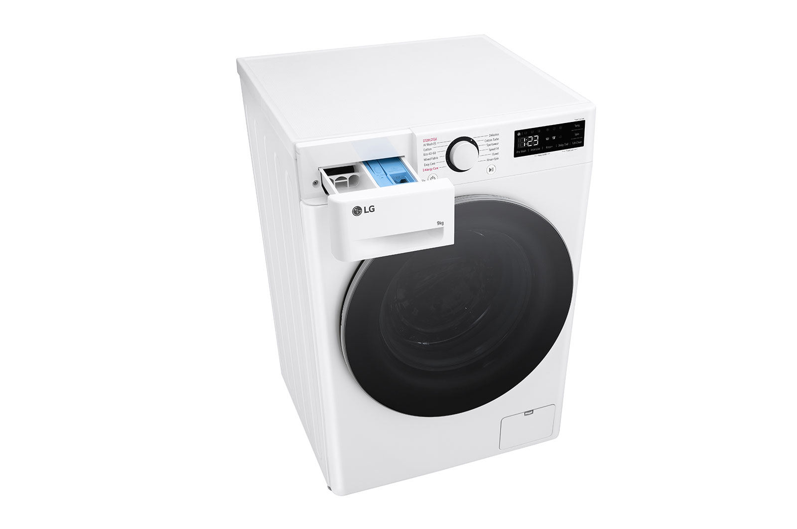 LG 9 kg Vaskemaskin(Hvid) - Steam, Energiklasse A, AI DD™, Smart Diagnosis™ , F4Y5VYP1W