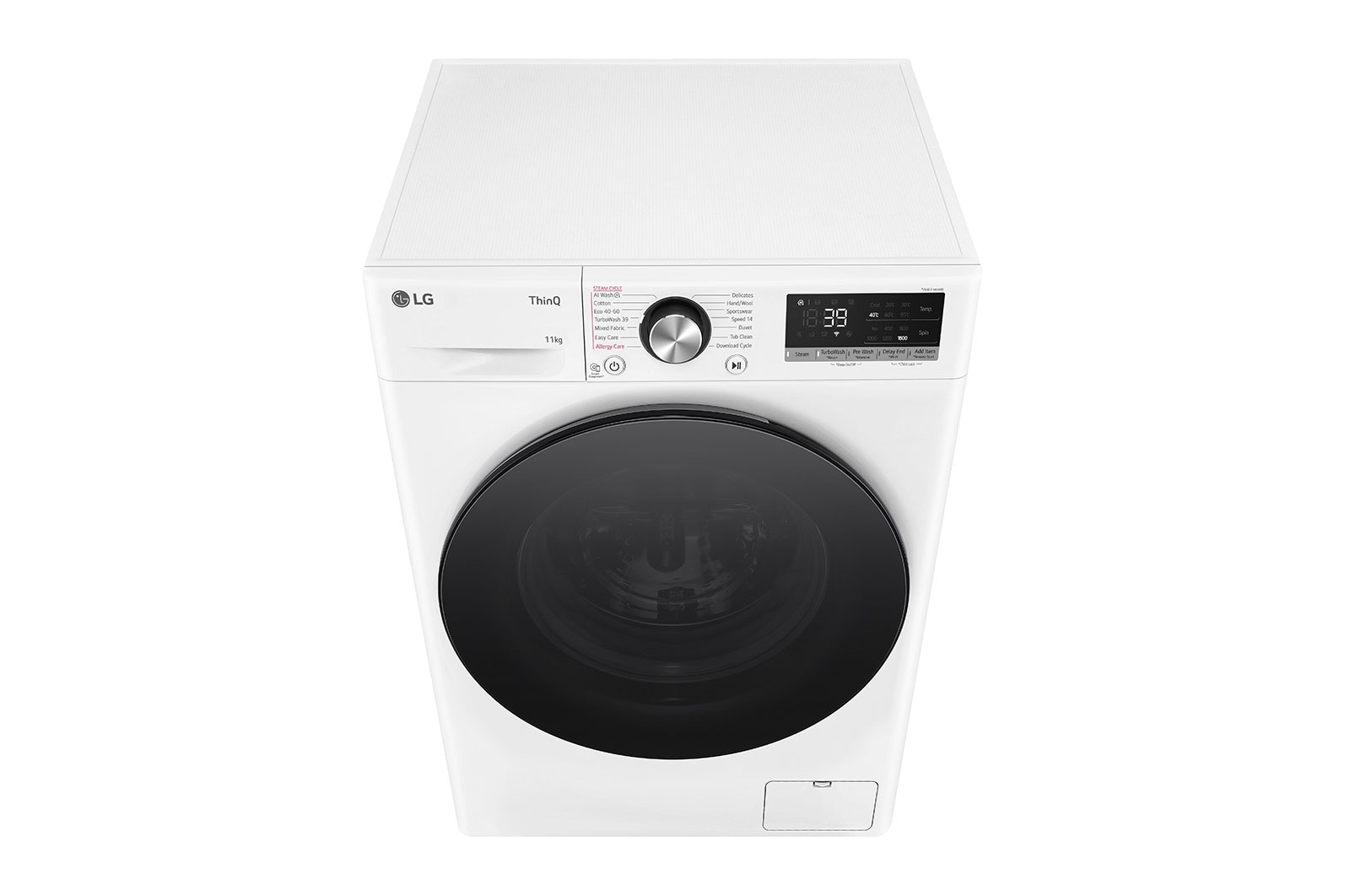 LG 11kg Vaskemaskin(Hvid) - Steam, Energiklasse A, TurboWash360™, AI DD™, Smart Diagnosis™ med Wi-Fi, F6Y7EYPYW
