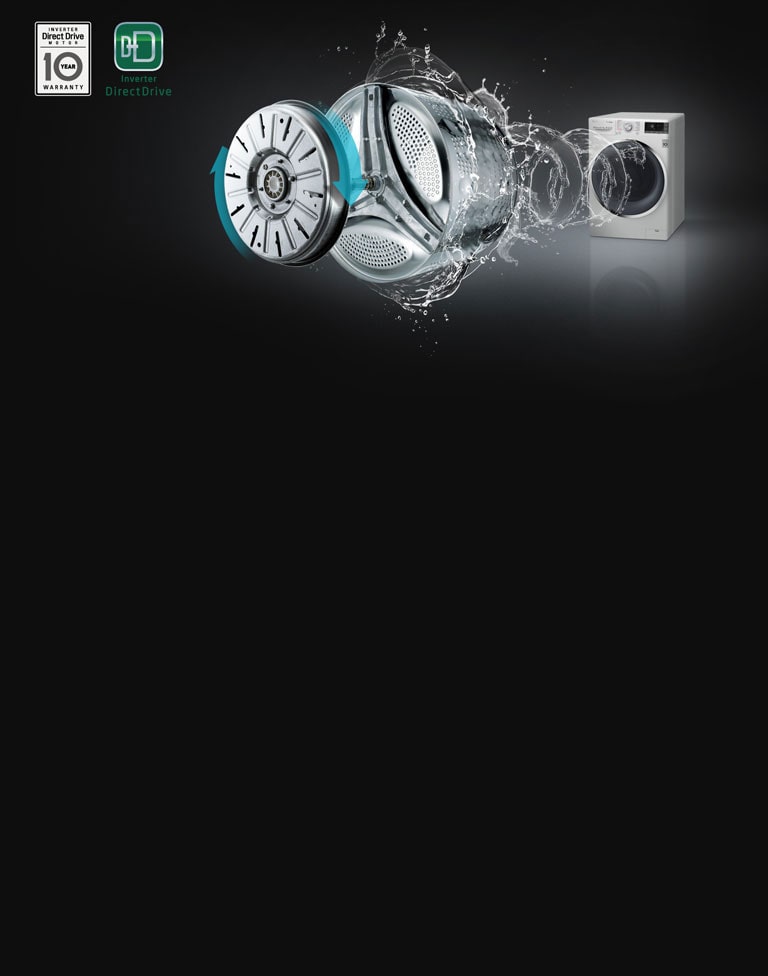 FÆRRE VIBRATIONER, LAVERE LYDNIVEAU med Inverter Direct Drive