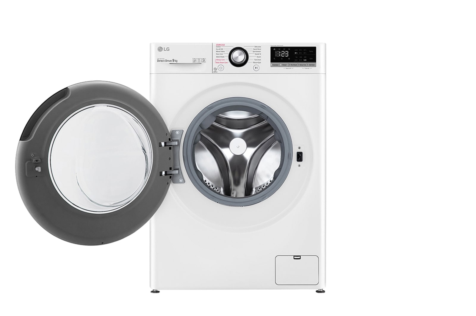 LG 9 kg Vaskemaskine(Hvid) - Steam, Energiklasse B, AI DD™, Smart Diagnosis™, FV50VNS3E