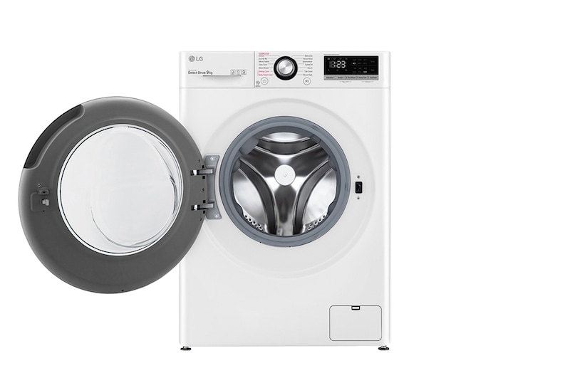 LG 9 kg Vaskemaskine(Hvid) - Steam, Energiklasse B, AI DD™, Smart Diagnosis™, FV50VNS3E
