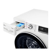 LG 9 kg Vaskemaskin(Hvid) - Steam, Energiklasse A, TurboWash™, AI DD™, Smart Diagnosis™ med Wi-Fi, FV74VNS2WA