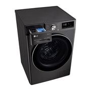 LG 12 kg Vaskemaskin(Sort) - Steam+, Energiklasse A, TurboWash360™, AI DD™, Smart Diagnosis™ med Wi-Fi, FV90BNS2BE