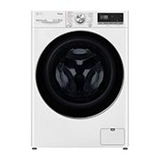 Visning forfra af 9 kg Vaskemaskin(Hvid) - Steam, Energiklasse A, TurboWash360™, AI DD™, Smart Diagnosis™ med Wi-Fi FV90VNS2QE