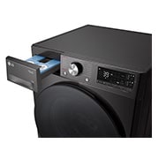 LG 11 kg Vaskemaskin(Sort) - Auto Dose, Steam, Energiklasse A, TurboWash360™, AI DD™, Smart Diagnosis™ med Wi-Fi, FV94ENS2QA
