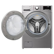 LG 17 kg Vaskemaskine(Stainless Silver) - Steam, Energiklasse E, TurboWash™, Smart Diagnosis™ med Wi-Fi, FVB17NS2TE