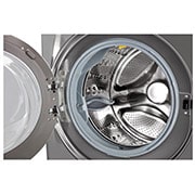 LG 17 kg Vaskemaskine(Stainless Silver) - Steam, Energiklasse E, TurboWash™, Smart Diagnosis™ med Wi-Fi, FVB17NS2TE