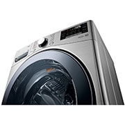 LG 17 kg Vaskemaskine(Stainless Silver) - Steam, Energiklasse E, TurboWash™, Smart Diagnosis™ med Wi-Fi, FVB17NS2TE