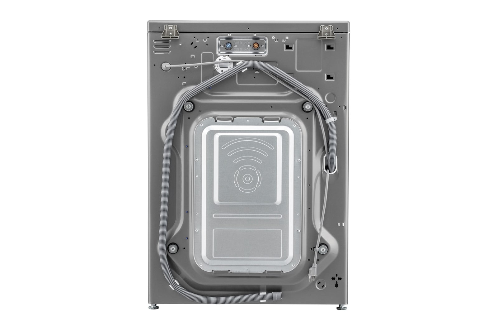 LG 17 kg Vaskemaskine(Stainless Silver) - Steam, Energiklasse E, TurboWash™, Smart Diagnosis™ med Wi-Fi, FVB17NS2TE