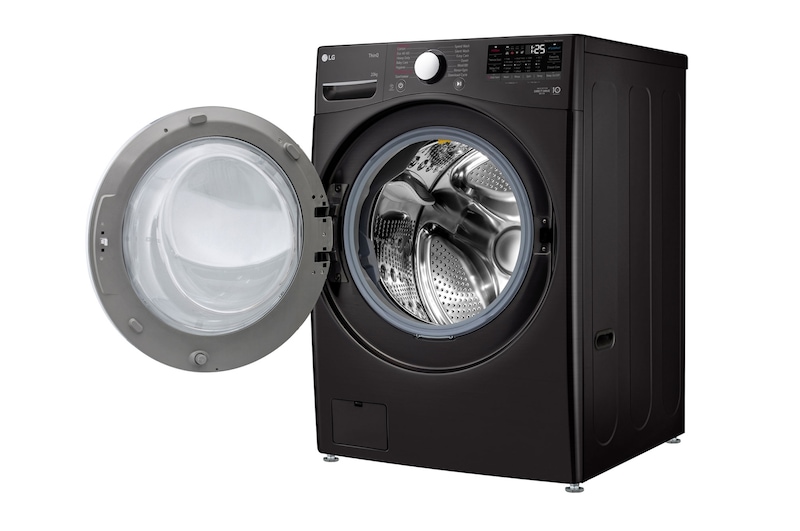 LG 20 kg Tvättmaskin(Svart) - Energiklass B, Steam, TurboWash™, AI DD™, Smart Diagnosis™ med Wi-Fi, FVB20NS2TE