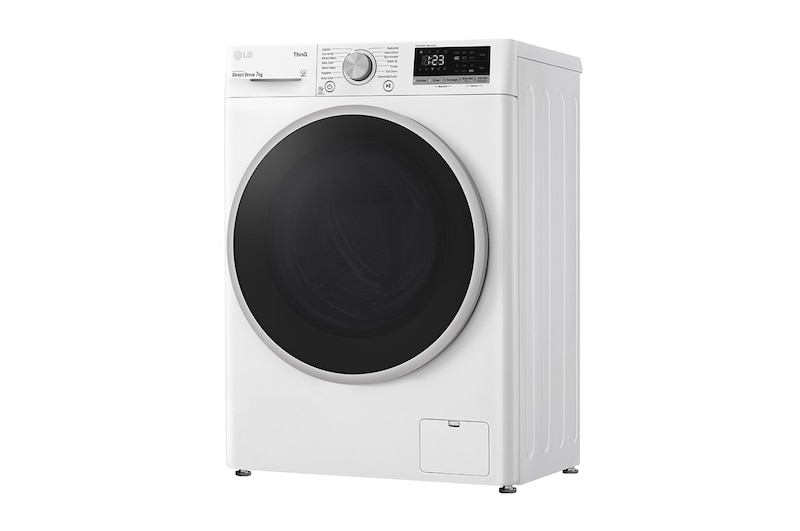 LG 7 kg Vaskemaskine(Hvid) - Energiklasse D, AI DD™, Smart Diagnosis™, P2A3QN1WSE