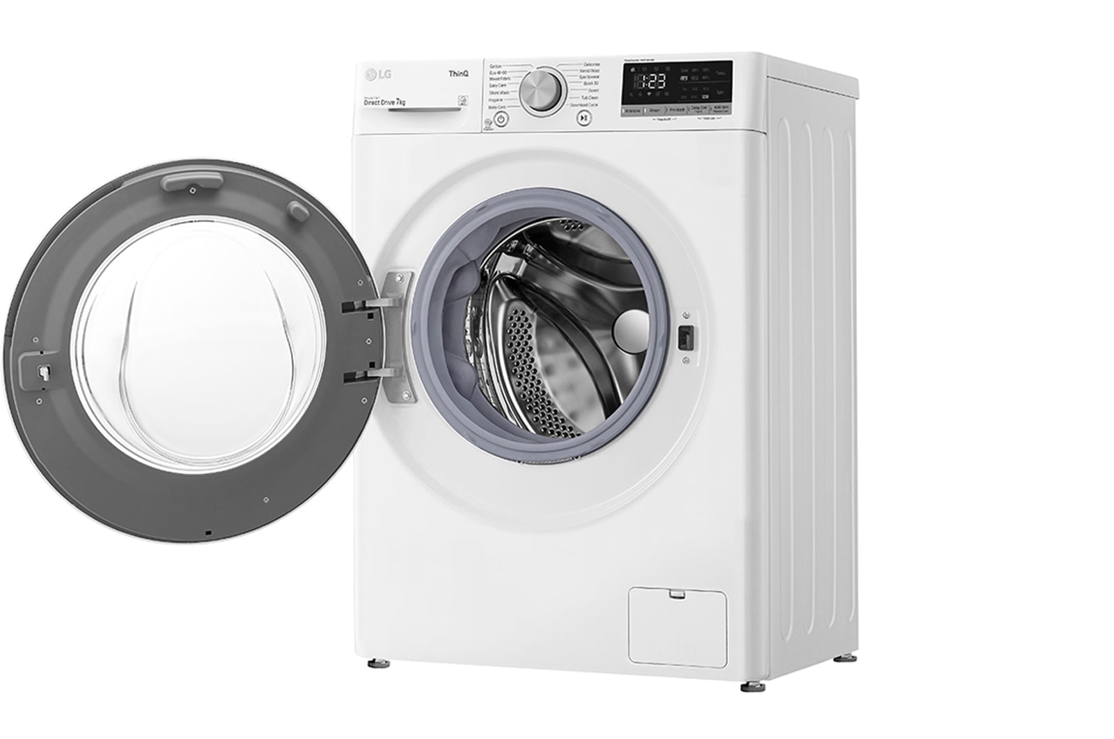 LG 7 kg Vaskemaskine(Hvid) - Energiklasse D, AI DD™, Smart Diagnosis™, P2A3QN1WSE