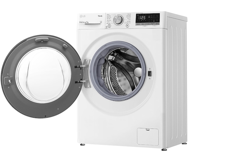 LG 7 kg Vaskemaskine(Hvid) - Energiklasse D, AI DD™, Smart Diagnosis™, P2A3QN1WSE