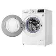 LG 9 kg / 6 kg Kombineret vaskemaskine/tørretumbler(Hvid) - Steam, Energiklasse E, TurboWash™, AI DD™, Smart Diagnosis™ med Wi-Fi, CV50V6S2EE