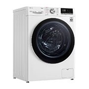 LG 9 kg / 6 kg Kombineret vaskemaskine/tørretumbler(Hvid) - Steam, Energiklasse E, TurboWash™, AI DD™, Smart Diagnosis™ med Wi-Fi, CV50V6S2EE